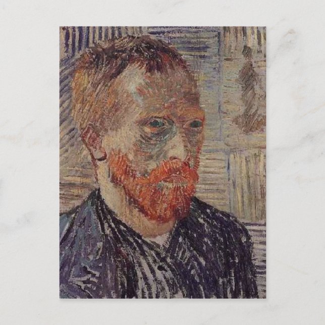 Selbstportrait, japanische Printwerbung, Van Gogh  Postkarte (Vorderseite)