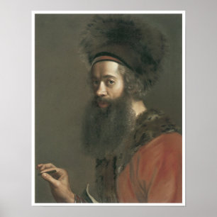 Selbstportrait, Jean-Etienne Liotard, 1744-45 Poster