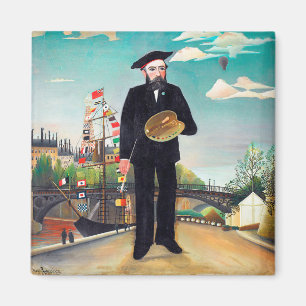 Selbstportrait, Landschaft, Rousseau Magnet