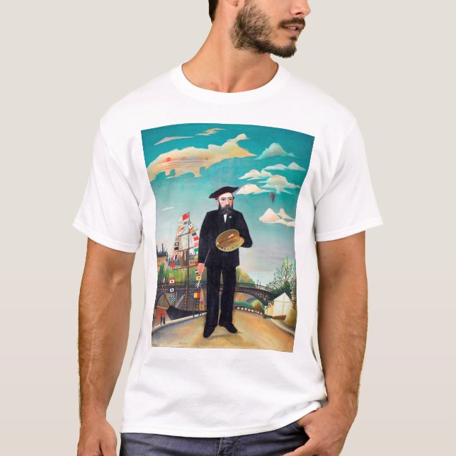 Selbstportrait, Landschaft, Rousseau T-Shirt (Vorderseite)