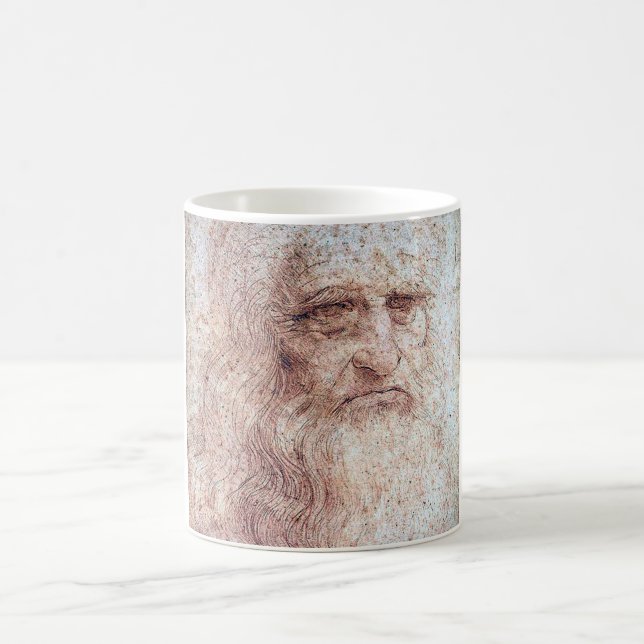 Selbstportrait, Leonardo da Vinci Kaffeetasse (Mittel)