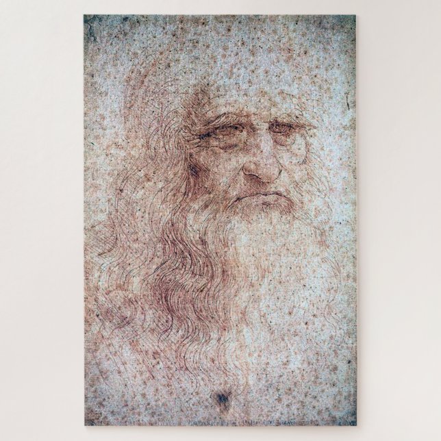 Selbstportrait, Leonardo da Vinci Puzzle (Vertikal)