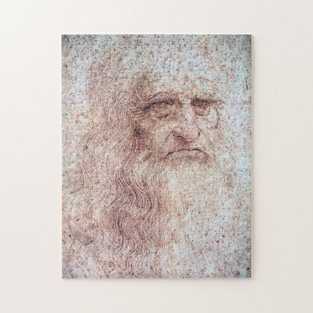 Selbstportrait, Leonardo da Vinci Puzzle (Vertikal)