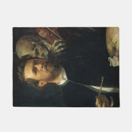 Selbstportrait mit dem Tod als Geiger (von Böcklin Fußmatte