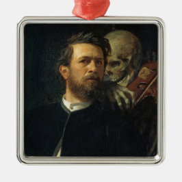 Selbstportrait mit dem Tod als Geiger (von Böcklin Ornament Aus Metall