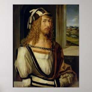 Selbstportrait mit Handschuhen, 1498 Poster