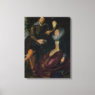 Selbstportrait mit Isabella Brandt Leinwanddruck