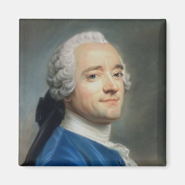 Selbstportrait mit Spitzenjabot Magnet (Vorne)