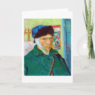 Selbstportrait mit verbanntem Ohr, Van Gogh Karte