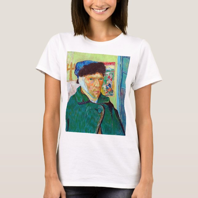 Selbstportrait mit verbündetem Ohr, Van Gogh T-Shirt (Vorderseite)