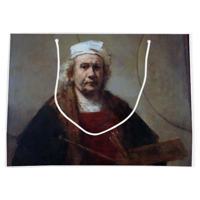 Selbstportrait mit zwei Kreisen, Rembrandt Große Geschenktüte (Vorderseite)