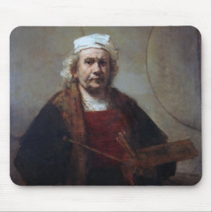 Selbstportrait mit zwei Kreisen, Rembrandt Mousepad