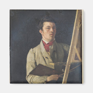 Selbstportrait, neben einem Easel, 1825 Magnet