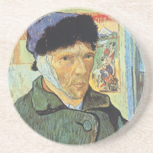 Selbstportrait, verbanntes Ohr von Vincent van Gog Sandstein Untersetzer