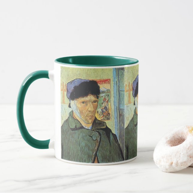 Selbstportrait, verbanntes Ohr von Vincent van Gog Tasse (Mit Donut)