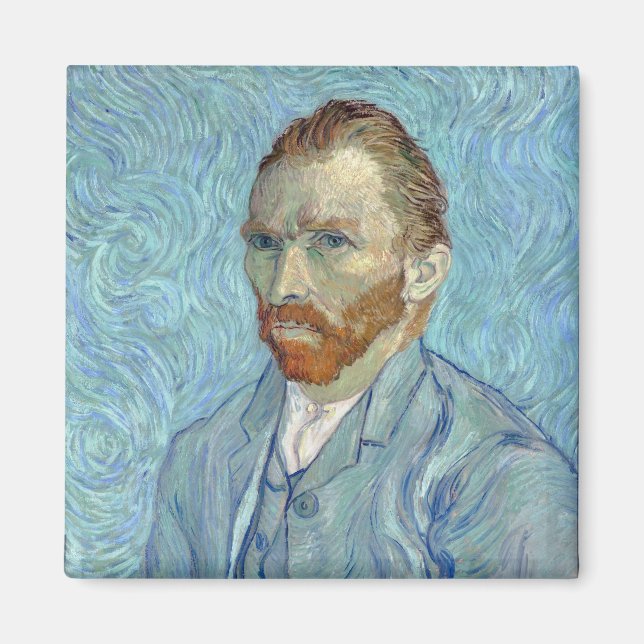Selbstportrait, Vincent van Gogh, 1889 Magnet (Vorne)