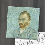 Selbstportrait | Vincent Van Gogh Magnet<br><div class="desc">Self-Portrait (1889) by Dutch post-beeinonist artist Vincent Van Gogh. Van Gogh ogh used himself a model for practicing figurpainting. Thiwas the last of his many self-portraits,  painted only months before his death. Use the design tools to add custom text or personalize the image.</div>