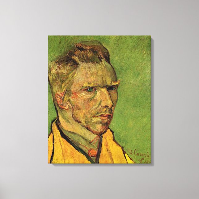 Selbstportrait, Vincent van Gogh. Porträtölschmerz Leinwanddruck (Vorderseite)