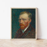 Selbstportrait | Vincent Van Gogh Poster<br><div class="desc">Selbstportrait (1887) von dem niederländischen Postimpressionisten Vincent Van Gogh. 1886 zog Van Gogh nach Paris, wo er während seines zweijährigen bleibe mindestens vierundzwanzig Selbstporträts schuf. Er hatte die Technik des Pointillismus studiert, aber die Spuren auf seine eigene einzigartige Weise angewendet. Das dicht gebeugte Pinsel und die intensiven Farben wurden zum...</div>