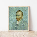 Selbstportrait | Vincent Van Gogh Poster<br><div class="desc">Self-Portrait (1889) by Dutch post-beeinonist artist Vincent Van Gogh. Van Gogh ogh used himself a model for practicing figurpainting. Thiwas the last of his many self-portraits,  painted only months before his death. Use the design tools to add custom text or personalize the image.</div>