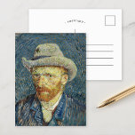 Selbstportrait | Vincent van Gogh Postkarte<br><div class="desc">Selbstportrait mit Gray Felt Hat (1887) von dem niederländischen post-impressionistischen Künstler Vincent Van Gogh. Van Gogh benutzte sich oft als Vorbild für die Praxis der Figurenmalerei. Es ist klar, dass er die Technik des Pointillismus studiert hatte, aber seine Pinselstriche sind nicht systematisch und er hat die Spuren auf seine eigene...</div>