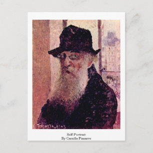 Selbstportrait von Camille Pissarro Postkarte