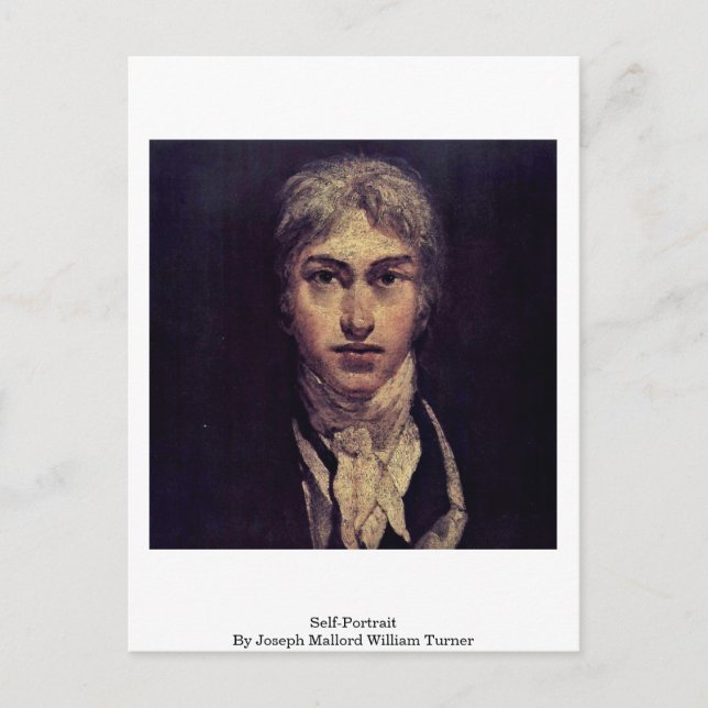 Selbstportrait von Joseph Mallord William Turner Postkarte (Vorderseite)