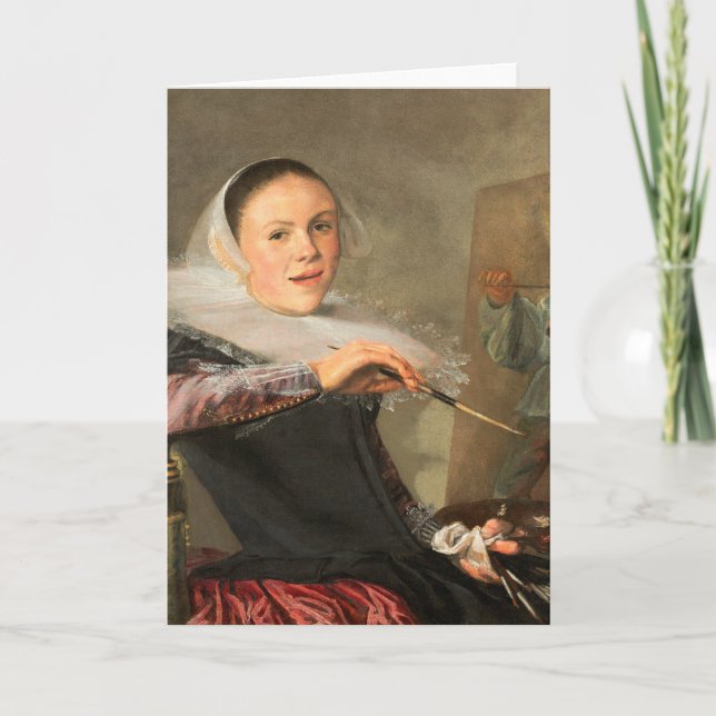 Selbstportrait von Judith Jans Leyster Karte (Vorderseite)