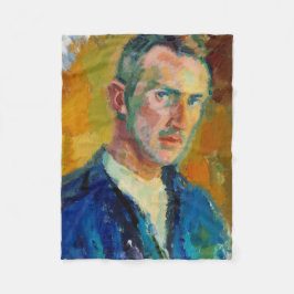 Selbstportrait (von Magnus Enckell) Fleecedecke
