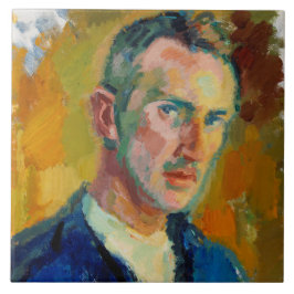 Selbstportrait (von Magnus Enckell) Fliese