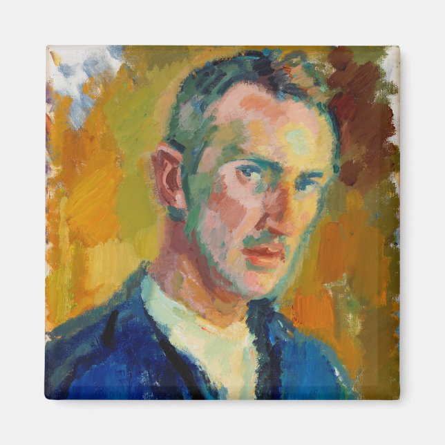 Selbstportrait (von Magnus Enckell) Magnet (Vorne)