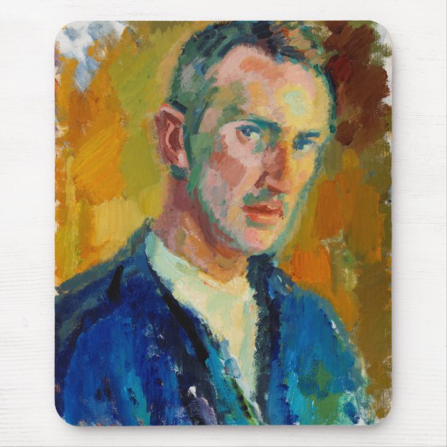 Selbstportrait (von Magnus Enckell) Mousepad (Vorne)