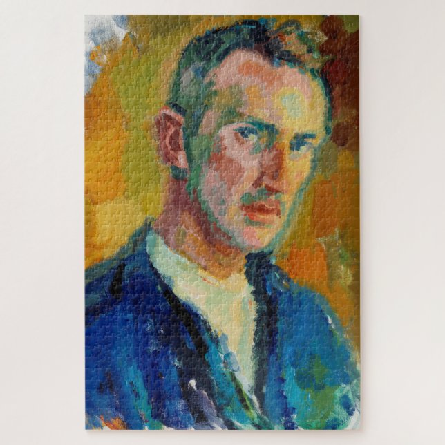 Selbstportrait (von Magnus Enckell) Puzzle (Vertikal)