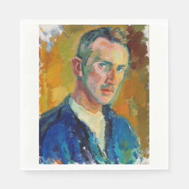 Selbstportrait (von Magnus Enckell) Serviette (Vorderseite)