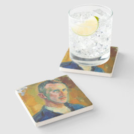 Selbstportrait (von Magnus Enckell) Steinuntersetzer