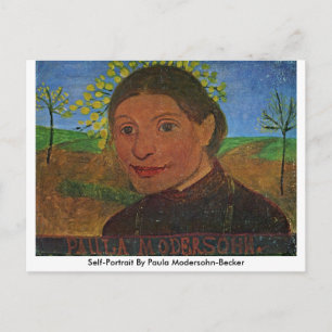 Selbstportrait von Paula Modersohn-Becker Postkarte