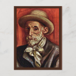 Selbstportrait von Pierre-Auguste Renoir Postkarte