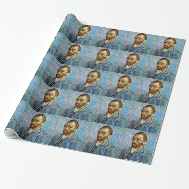 Selbstportrait von Van Gogh Geschenkpapier (Ungerollt)