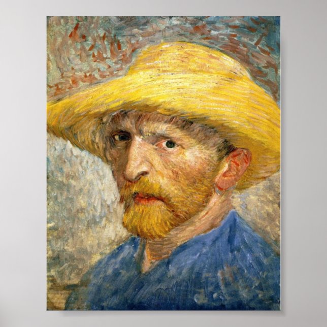 Selbstportrait von Van Gogh Poster (Vorne)