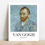 Selbstportrait von Vincent van Gogh Poster<br><div class="desc">Vincent van Gogh's Self-Portrait (1889) berühmte Gemälde</div>