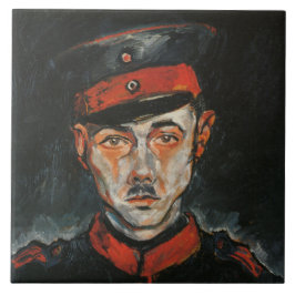 Selbstportrait (von Walter Gramatté) Fliese