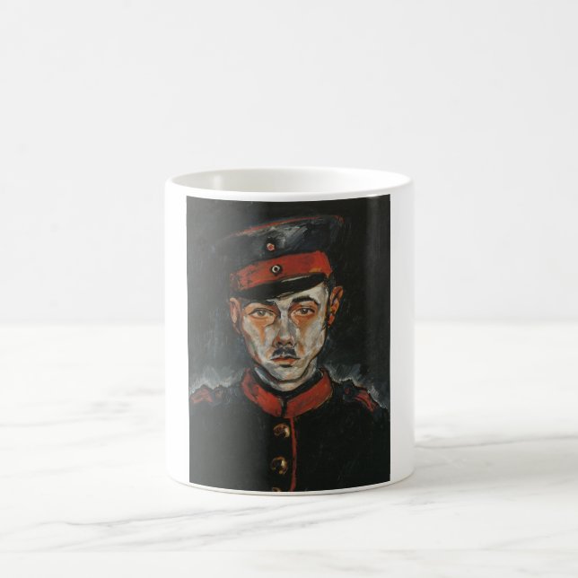 Selbstportrait (von Walter Gramatté) Kaffeetasse (Mittel)