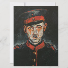 Selbstportrait (von Walter Gramatté) Karte