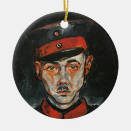 Selbstportrait (von Walter Gramatté) Keramik Ornament