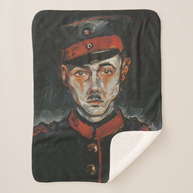 Selbstportrait (von Walter Gramatté) Sherpadecke (Vorderseite)