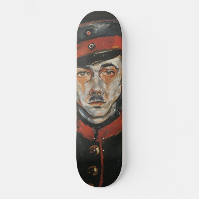 Selbstportrait (von Walter Gramatté) Skateboard (Vorderseite)