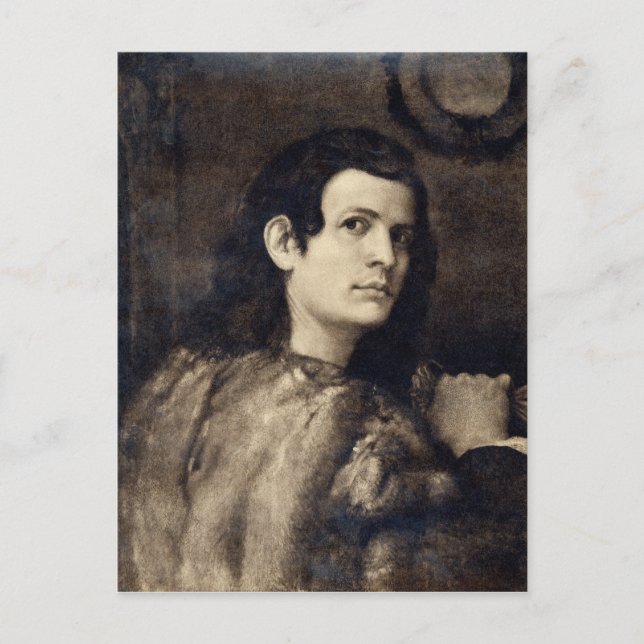 Selbstporträt 2 postkarte (Vorderseite)