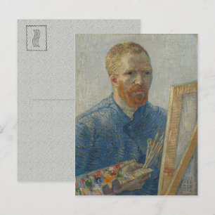 Selbstporträt als Maler Vincent van Gogh Vintage Postkarte