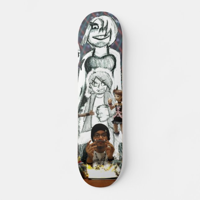 Selbstporträt (Christopher Saturn) Skateboard (Vorderseite)