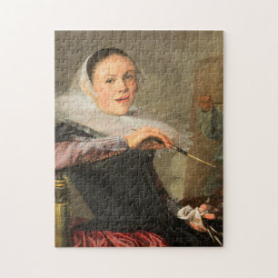 Selbstporträt der Künstlerin Judith Leyster Puzzle